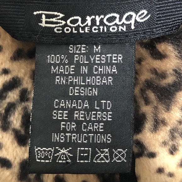 Barrage collection black animal print jacket. Med - Picture 3 of 7